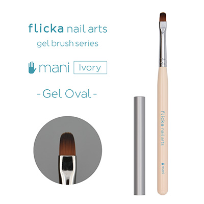 flicka nail arts ”mani” Ivory ジェルオーバル
