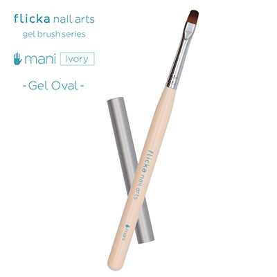 flicka nail arts mani Ivory ジェルオーバル