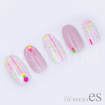 取扱終了 TSUMEKIRA es ネオンライン ネオンピンク ES-NLI-101