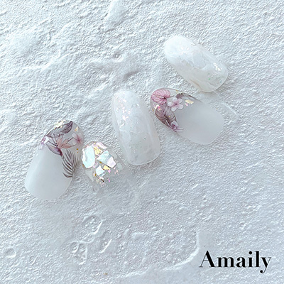 取扱終了 Amaily ネイルシール No.1-31 リゾートフェード