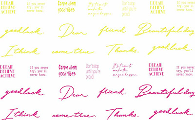 Amaily ネイルシール No.2-25 ネオンレター