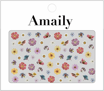 取扱終了 Amaily ネイルシール No1-33 押し花 (アンティーク)
