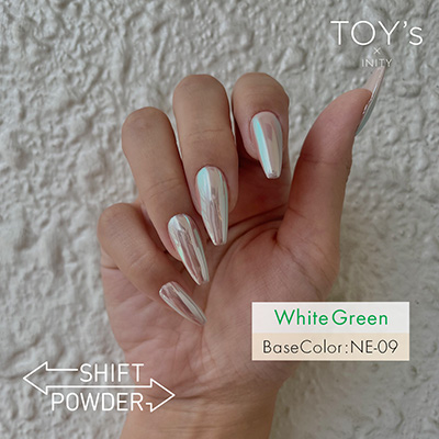 TOY's × INITY シフトパウダー T-SH01 ホワイトグリーン | Nail