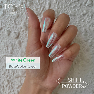 TOY's × INITY シフトパウダー T-SH01 ホワイトグリーン | Nail
