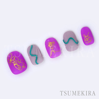 取扱終了 TSUMEKIRA SANZOU プロデュース1 One stroke writing マットゴールド SG-SNZ-106 (ジェル専用)