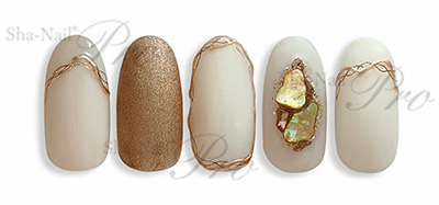 生産終了 Sha-Nail Plus RUMI-PWL02 wave line -Whiskey Brown-/ウェーブライン ウイスキーブラウン