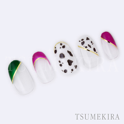 取扱終了 TSUMEKIRA ダルメシアン柄 NN-DMA-101