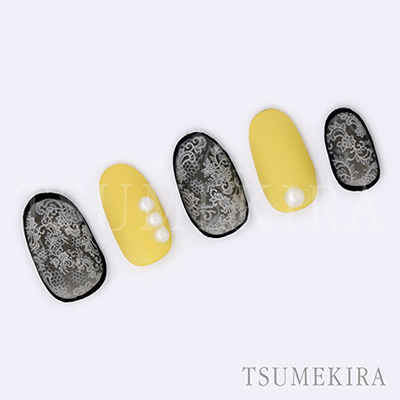 取扱終了 TSUMEKIRA アンティークレース アイボリー NN-ATL-103
