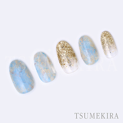 取扱終了 TSUMEKIRA アンティークレース アイボリー NN-ATL-103