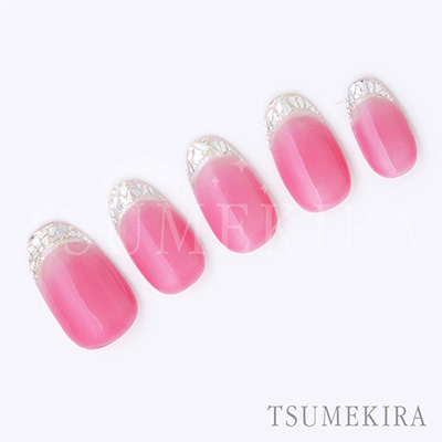 取扱終了 TSUMEKIRA ガラスフレンチ シルバー SG-GFL-101