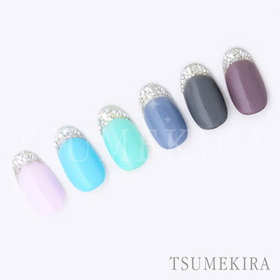 取扱終了 TSUMEKIRA ガラスフレンチ シルバー SG-GFL-101