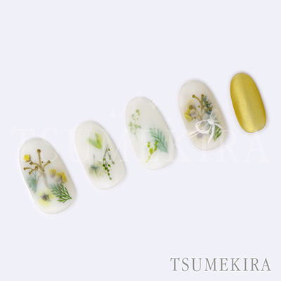 取扱終了 TSUMEKIRA ドライフラワー 両面印刷3 NN-DFR-103
