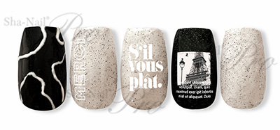 取扱終了 Sha-Nail Pro FRT-002 French Typography -White-/フレンチ タイポグラフィ ホワイト