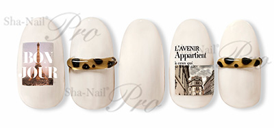 取扱終了 Sha-Nail Pro FRT-002 French Typography -White-/フレンチ タイポグラフィ ホワイト