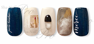 取扱終了 Sha-Nail Pro FRC-002 French Calligraphy -White-/フレンチ カリグラフィ ホワイト