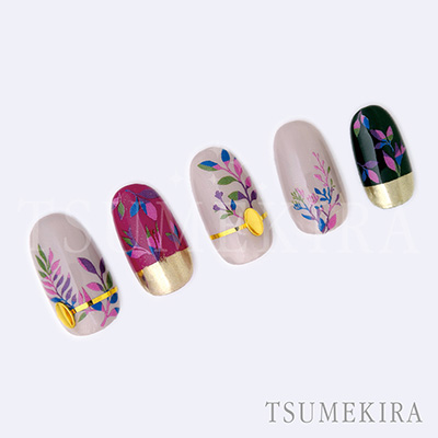 取扱終了 TSUMEKIRA カラフルボタニカル NN-ABO-102