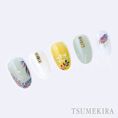 取扱終了 TSUMEKIRA カラフルボタニカル NN-ABO-102