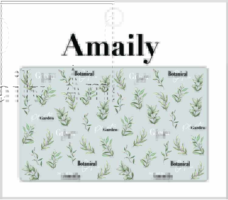 取扱終了 Amaily ネイルシール No.1-37 リーフ
