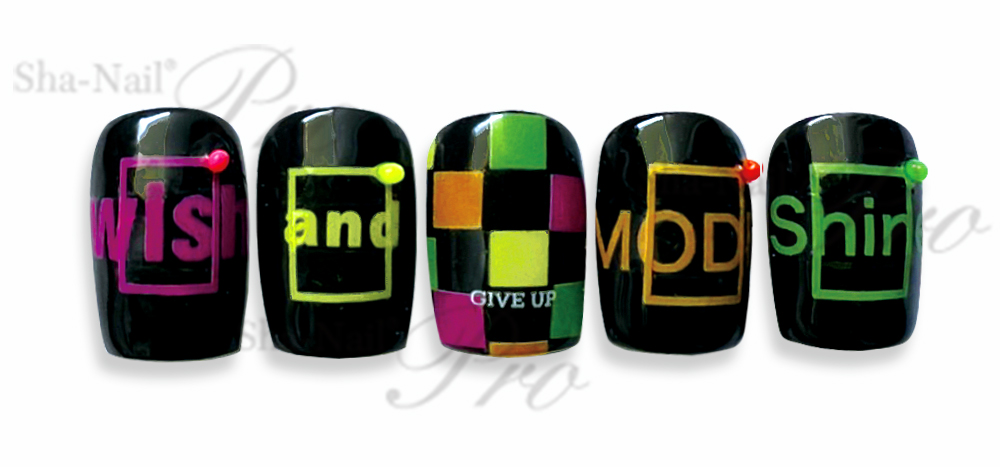 取扱終了 Sha-Nail Pro JUNX-002 Square motif -Neon-/スクエアモチーフ ネオン
