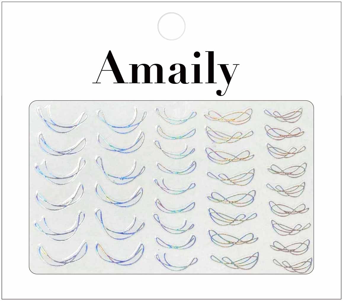 取扱終了 Amaily ネイルシール No.8-17 フレンチライン1(OS)