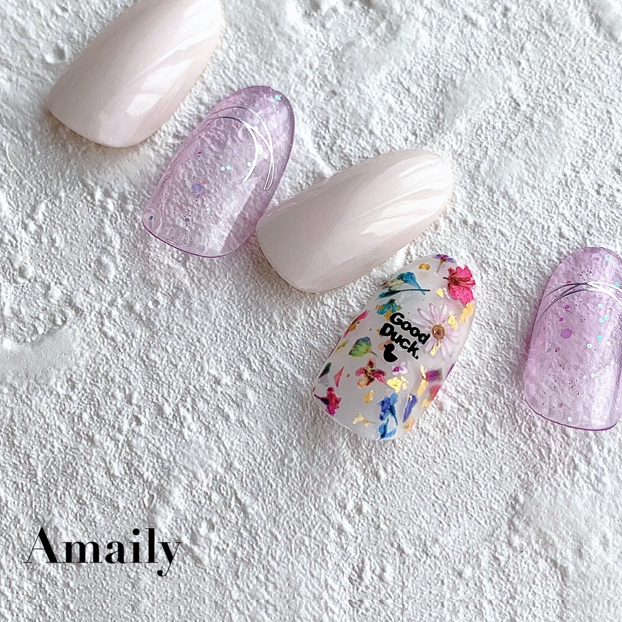 取扱終了 Amaily ネイルシール No.8-17 フレンチライン1(OS)