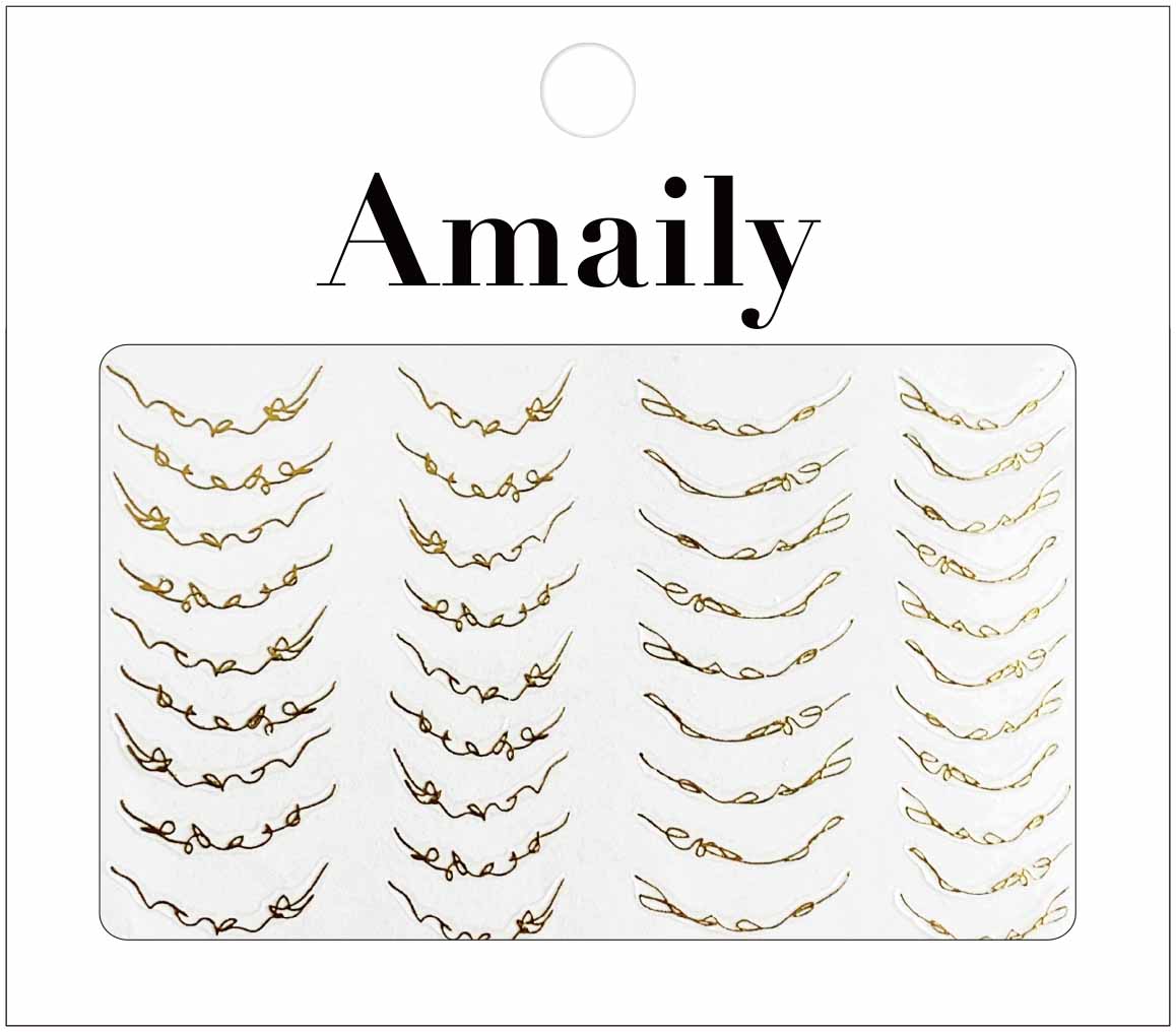 Amaily ネイルシール No.8-18 フレンチライン2(G)