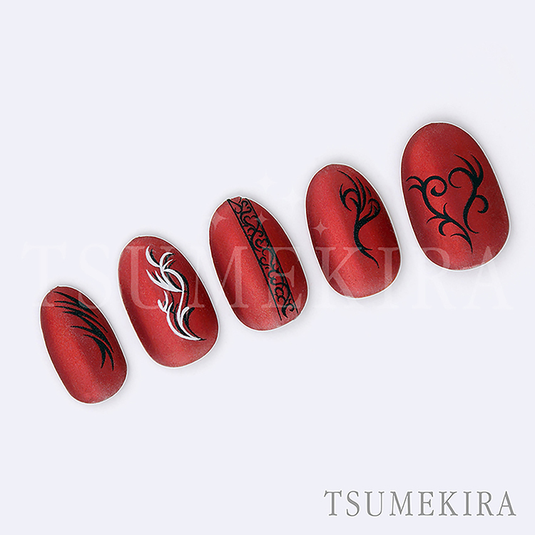 取扱終了 TSUMEKIRA 塩見隼人プロデュース3 トライバル ブラック&ホワイト NN-SOM-104