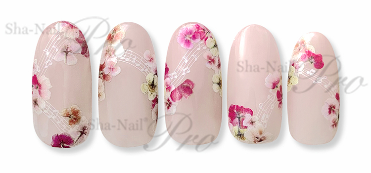取扱終了 Sha-Nail Plus FR-RMN02 (French) Music notes -White-/フレンチ ミュージックノーツ ホワイト