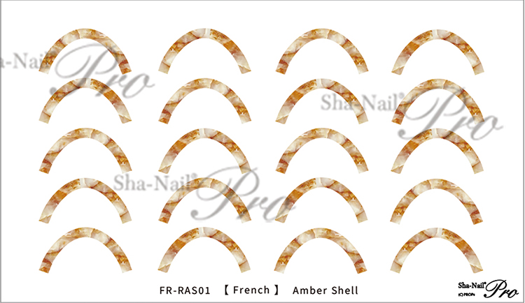 取扱終了 Sha-Nail Plus (French) Amber Shell/フレンチ アンバーシェル FR-RAS01