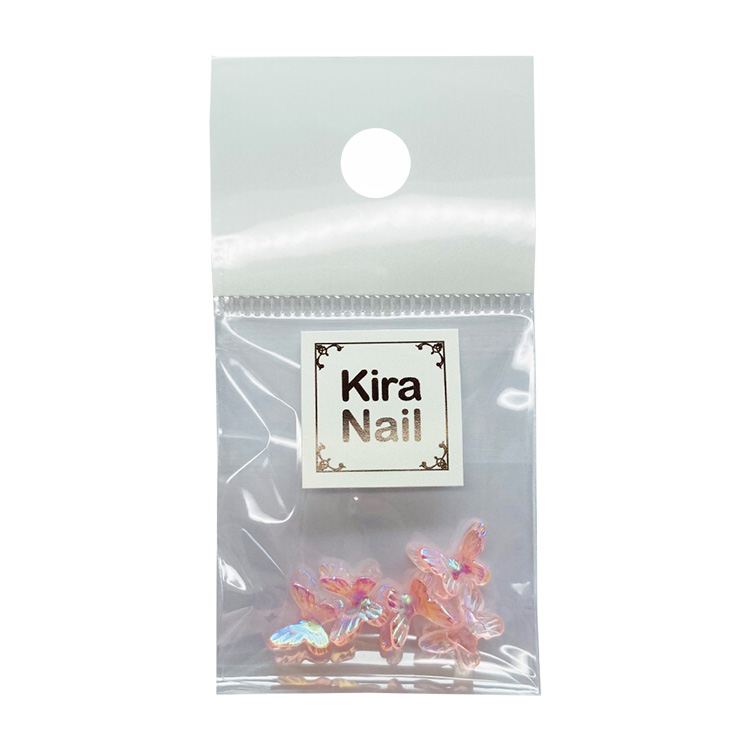 取扱終了 KiraNail カラフルオーロラ バタフライ ピンクオーロラ
