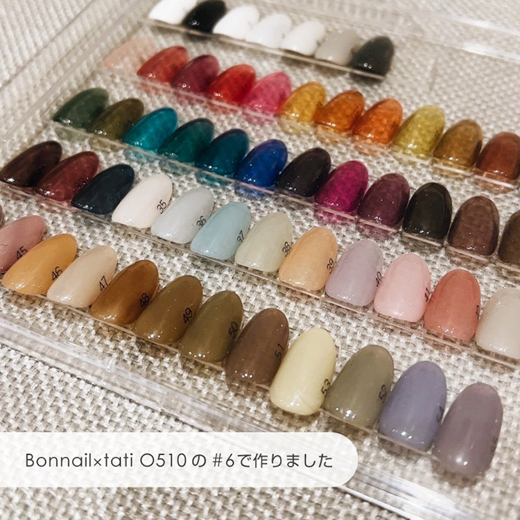 取扱終了 Bonnail× tati カラーチャートケースセット