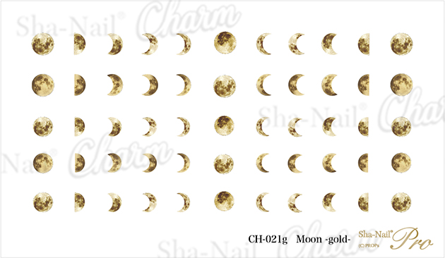 取扱終了 Sha-Nail Charm CH-021g Moon -gold- ムーン ゴールド