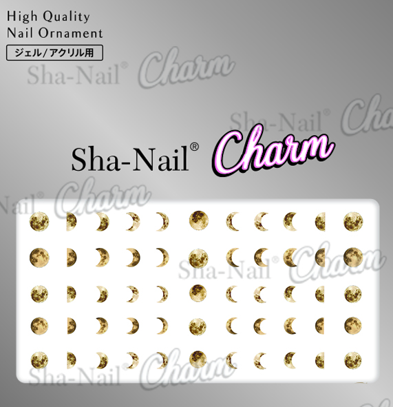 取扱終了 Sha-Nail Charm CH-021g Moon -gold- ムーン ゴールド