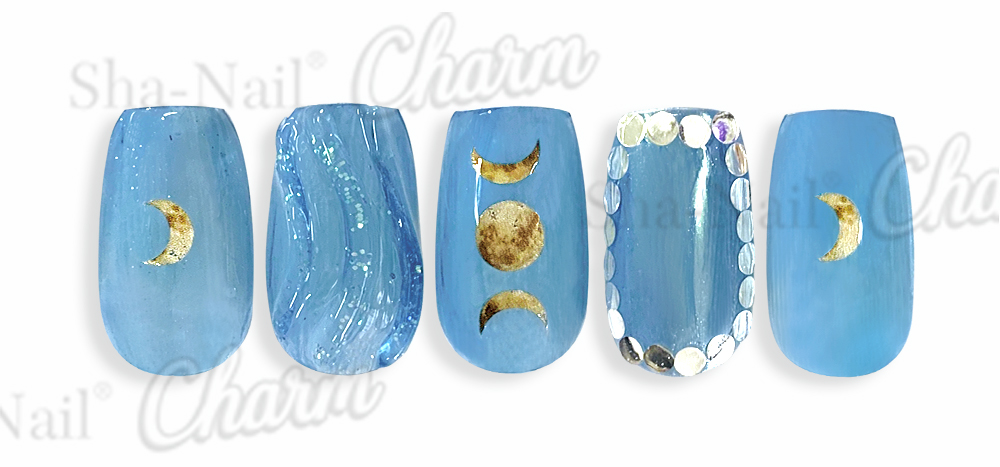 取扱終了 Sha-Nail Charm CH-021g Moon -gold- ムーン ゴールド
