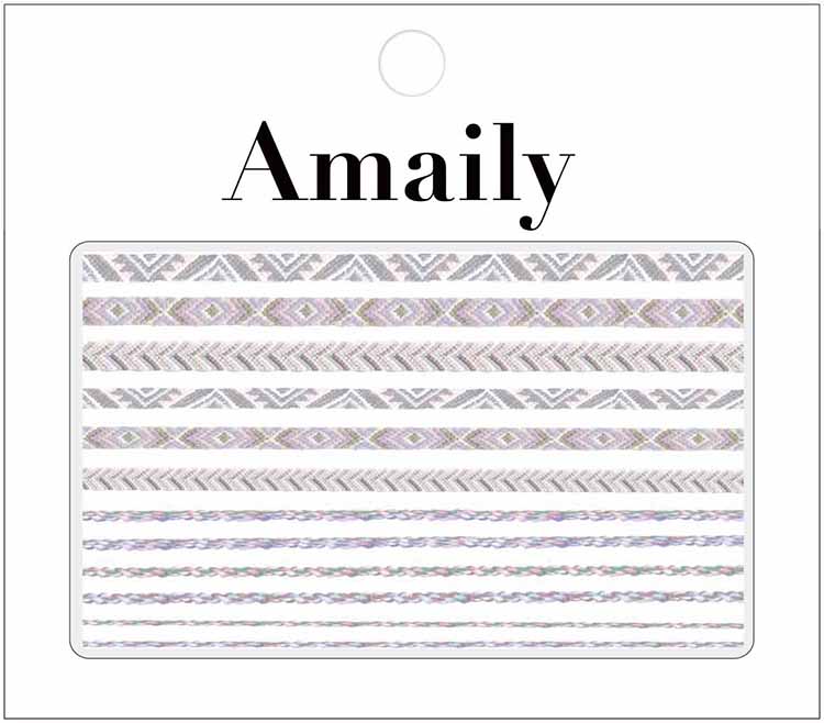 取扱終了 Amaily ネイルシール No.5-48 エンブロイドパターン