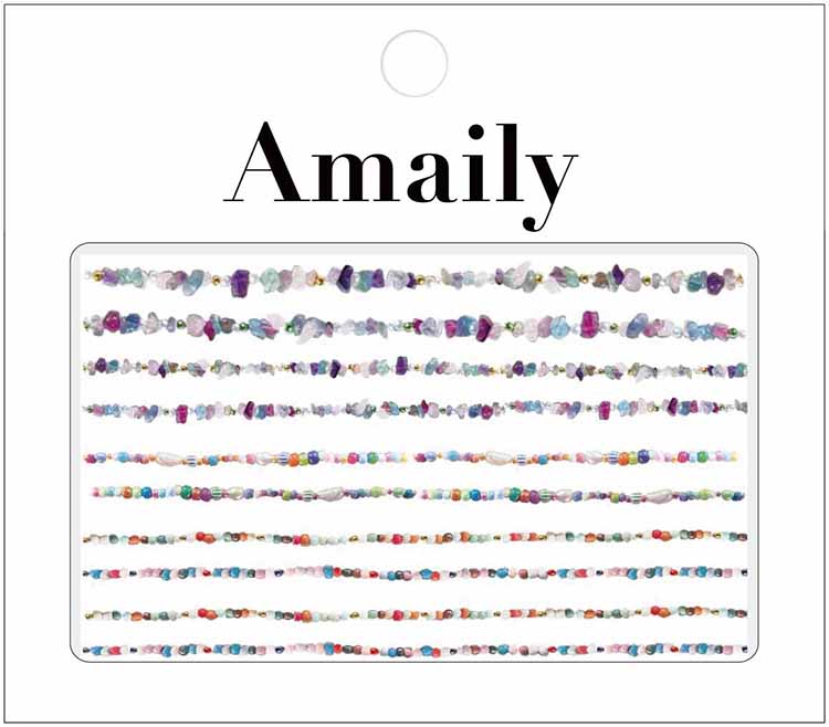 取扱終了 Amaily ネイルシール No.5-49 ジュエルライン