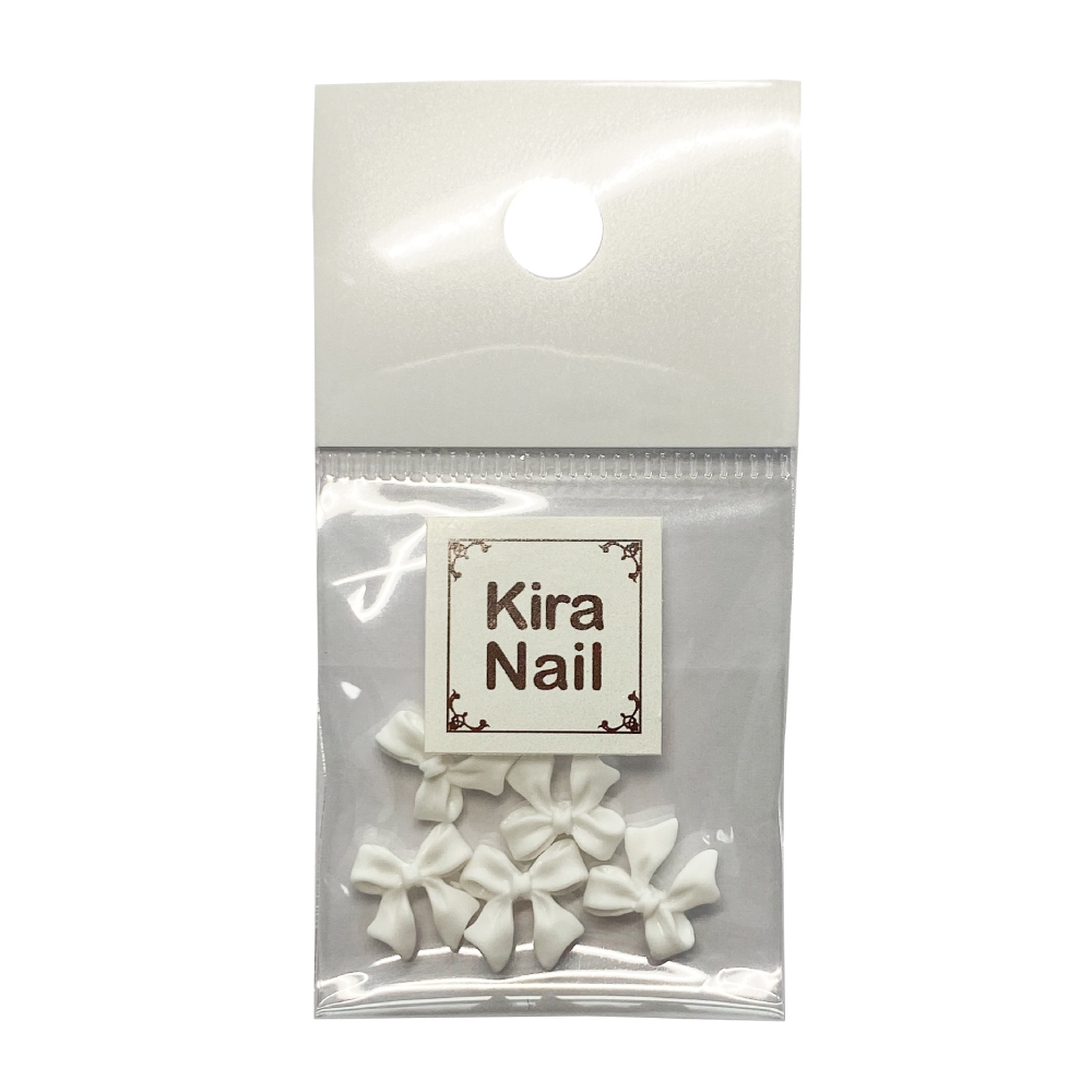 KiraNail Pリボン ホワイト