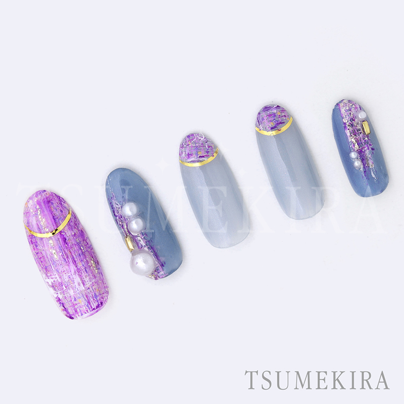 取扱終了 TSUMEKIRA ツイード2 ピンク NN-TWE-101