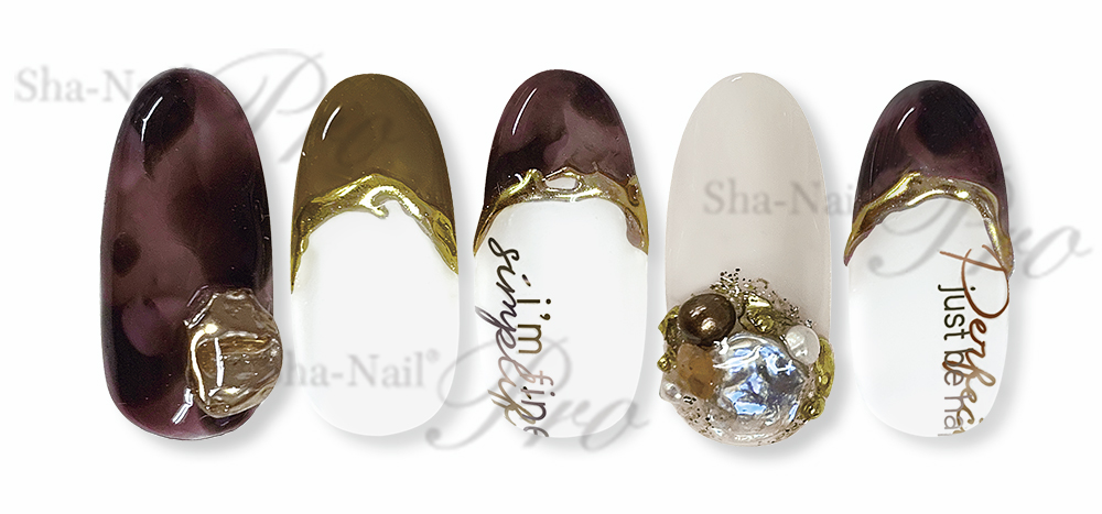 取扱終了 Sha-Nail Pro GFR-001 Gradation Font -Brown-/グラデーションフォント ブラウン