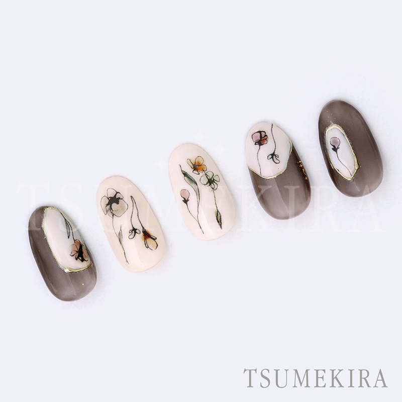 取扱終了 TSUMEKIRA tati プロデュース6 Flora (スモーキー) NN-TAT-109