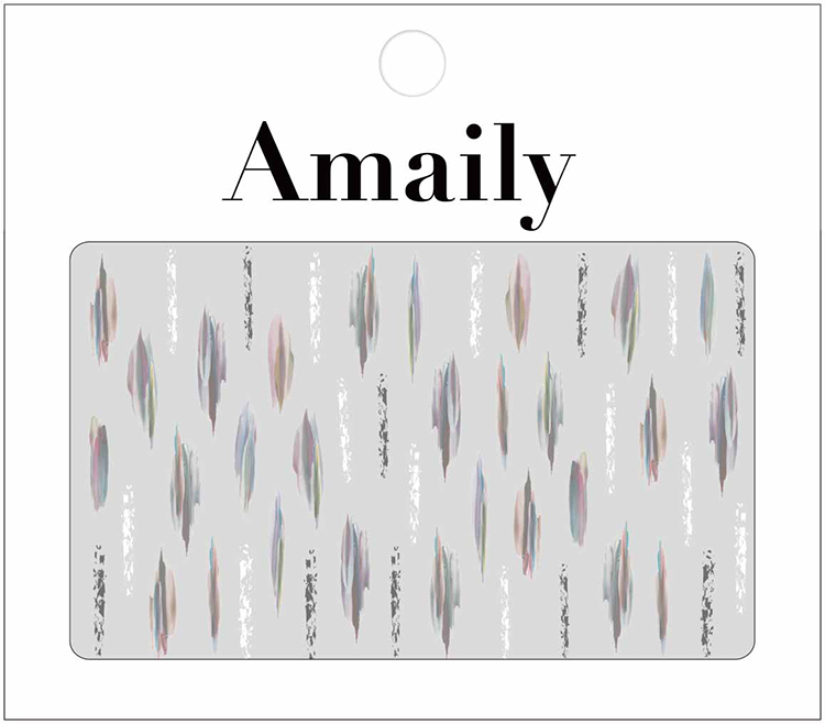 取扱終了 Amaily ネイルシール No.5-51 ストライプペイント (淡)