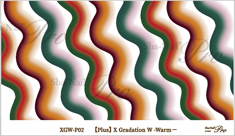 取扱終了 Sha-Nail Plus XGW-P02 X Gradation W -Warm-/エックスグラデーション ダブリュー ウォーム