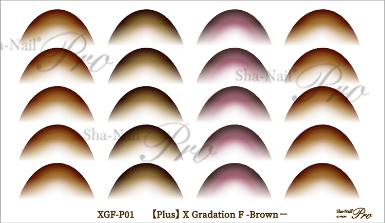 取扱終了 Sha-Nail Plus XGF-P01 X Gradation F -Brown/エックスグラデーション エフ ブラウン