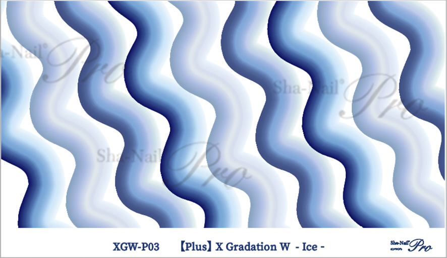 取扱終了 Sha-Nail Plus XGW-P03 X Gradation W -Ice-/エックスグラデーション ダブリュー アイス