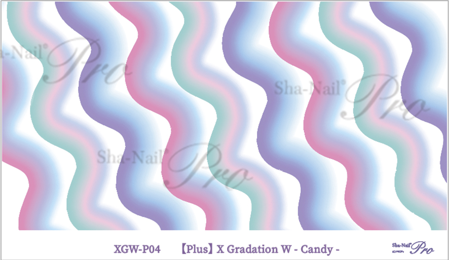 取扱終了 Sha-Nail Plus XGW-P04 X Gradation W -Candy-/エックスグラデーション ダブリュー キャンディ