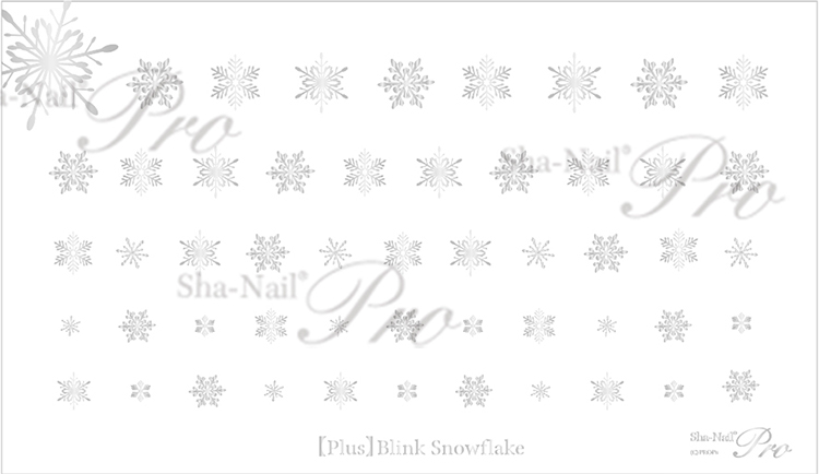 取扱終了 Sha-Nail Plus Plus BS-P02 Blink Snowflakes -Silver-/ブリンク スノーフレークス シルバー