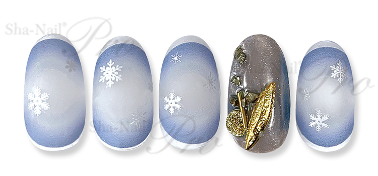 取扱終了 Sha-Nail Plus Plus BS-P02 Blink Snowflakes -Silver-/ブリンク スノーフレークス シルバー