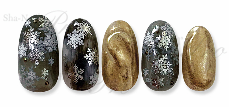 取扱終了 Sha-Nail Plus Plus BS-P02 Blink Snowflakes -Silver-/ブリンク スノーフレークス シルバー