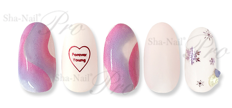 取扱終了 Sha-Nail Plus BS-P03 Blink Snowflakes -Amethyst-/ブリンク スノーフレークス アメジスト