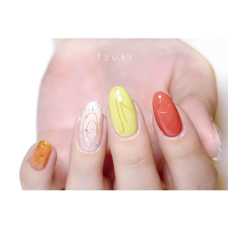 Bonnail× tsuki rutile wire gold